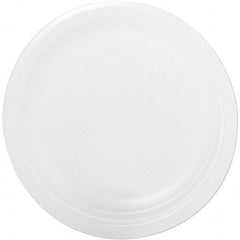 DART - Foam Dinnerware, Plate, 9" - White - Industrial Tool & Supply