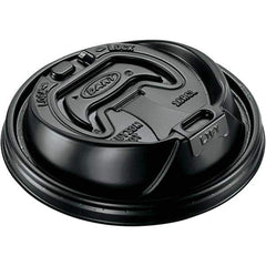 DART - Hot Cup Lids, 12-24 oz Cups - Black - Industrial Tool & Supply