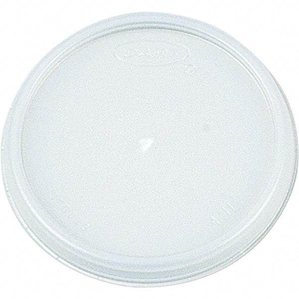 DART - Plastic Lids, Fits 12 - 24 oz Foam Cups - Translucent - Industrial Tool & Supply