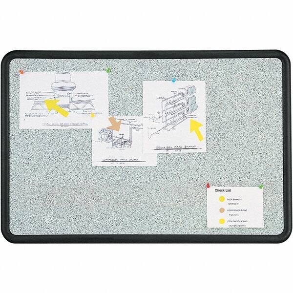Quartet - 24" High x 36" Wide Fabric Bulletin - High-Density Foam, Includes Mounting Kit - Industrial Tool & Supply