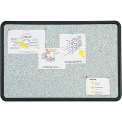 Quartet - 24" High x 36" Wide Fabric Bulletin - High-Density Foam, Includes Mounting Kit - Industrial Tool & Supply