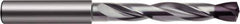 Guhring - 10.7mm 140° Solid Carbide Jobber Drill - nano-FIREX Finish, Right Hand Cut, Spiral Flute, Round Shank, 118mm OAL, Faceted Point - Industrial Tool & Supply
