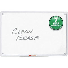 Quartet - 23" High x 36" Wide Fabric Bulletin - Laminate, Includes Dry-Erase Marker & Mounting Kit - Industrial Tool & Supply