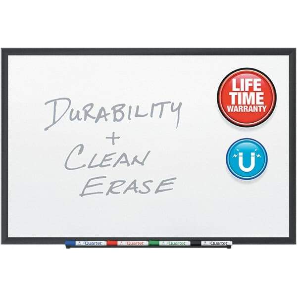 Quartet - 36" High x 60" Wide Magnetic Dry Erase Board - Porcelain, Includes (4) Dry-Erase Markers & Mounting Hardware - Industrial Tool & Supply