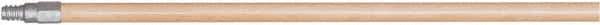 Harper Brush - 60 x 15/16" Wood Squeegee Handle - Threaded Connection, Tan - Industrial Tool & Supply