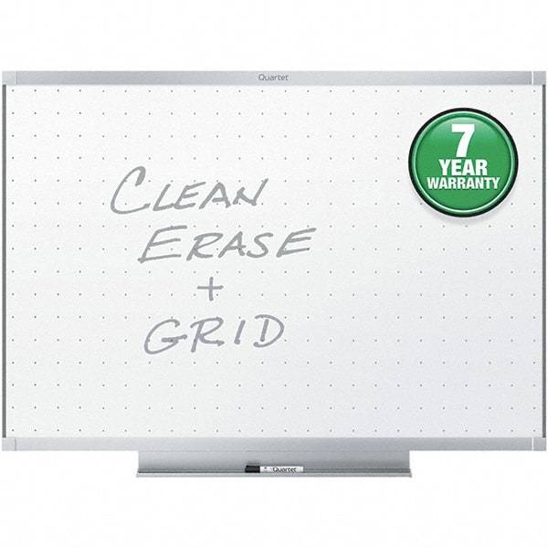 Quartet - 36" High x 48" Wide Dry Erase - Aluminum Frame, Includes Dry-Erase Marker & Mounting Kit - Industrial Tool & Supply