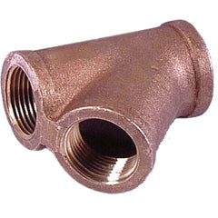 Merit Brass - Brass & Chrome Pipe Fittings Type: 45 Degree Y-Branch Fitting Size: 3/8 - Industrial Tool & Supply