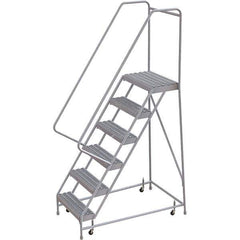 TRI-ARC - Rolling & Wall Mounted Ladders & Platforms Type: Rolling Warehouse Ladder Style: Rolling Safety Ladder - Industrial Tool & Supply