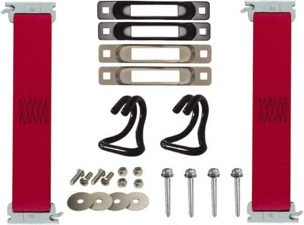 Snap-Loc - 1' Long x 2" Diam, Red Tie Down Strap Kit - Industrial Tool & Supply