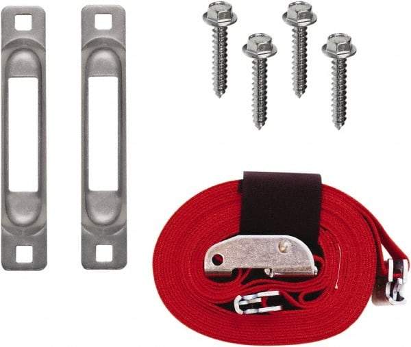 Snap-Loc - 16' Long x 2" Diam, Red Tie Down Strap Kit - Industrial Tool & Supply