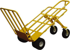 Snap-Loc - 1,000 Lb Capacity 64" OAH Hand Truck - Loop Handle, Steel, Pneumatic Wheels - Industrial Tool & Supply