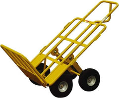 Snap-Loc - 750 Lb Capacity 52" OAH Hand Truck - Loop Handle, Steel, Pneumatic Wheels - Industrial Tool & Supply