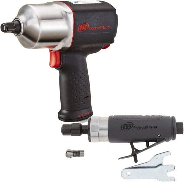 Ingersoll-Rand - Impact Wrench/Die Grinder Air Tool Combination Kit - 90 psi - Industrial Tool & Supply