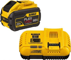 DeWALT - 60 Volt Lithium-Ion Power Tool Battery - 9 Ahr Capacity, 1 hr Charge Time, Series 20/60 FLEXVOLT - Industrial Tool & Supply