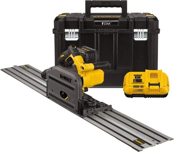 DeWALT - 60 Volt, 6-1/2" Blade, Cordless Circular Saw - 4,000 RPM, 1 Lithium-Ion Battery Included - Industrial Tool & Supply