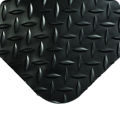 UltraSoft Diamond Plate Floor Mat - 2' x 3' x 15/16" Thick - (Black Diamond Plate) - Industrial Tool & Supply