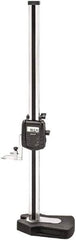 Starrett - 24" Electronic Height Gage - 0.0005" Resolution, Accurate to .0001", LCD Display, RS-232 Data Output - Industrial Tool & Supply