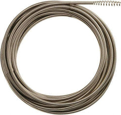 Milwaukee Tool - 5/16" x 50' Drain Cleaning Machine Cable - Inner Core, 1-1/4" to 2-1/2" Pipe, Use with Milwaukee Drain Cleaning Tools - Industrial Tool & Supply