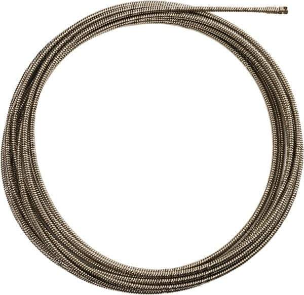 Milwaukee Tool - 3/8" x 50' Drain Cleaning Machine Cable - Inner Core, 1-1/4" to 2-1/2" Pipe, Use with Milwaukee Drain Cleaning Tools - Industrial Tool & Supply