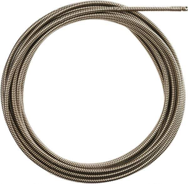 Milwaukee Tool - 5/8" x 50' Drain Cleaning Machine Cable - All-Purpose Wind, 1-1/4" to 2-1/2" Pipe, Use with Milwaukee Drain Cleaning Tools - Industrial Tool & Supply
