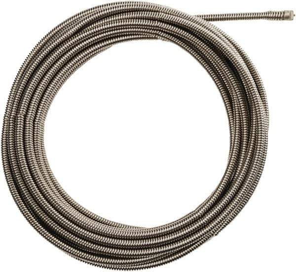 Milwaukee Tool - 3/8" x 35' Drain Cleaning Machine Cable - Inner Core, 1-1/4" to 2-1/2" Pipe, Use with Milwaukee Drain Cleaning Tools - Industrial Tool & Supply
