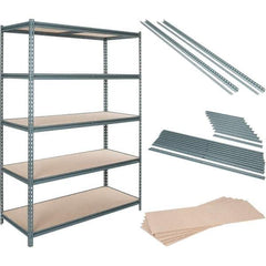 Value Collection - 60" Wide, 36 High, Open Shelving Accessory/Component - Particle Board, Use with Boltless Storage Rack - Industrial Tool & Supply