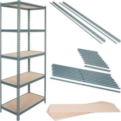 Value Collection - 72" Wide, 36 High, Open Shelving Accessory/Component - Particle Board, Use with Boltless Storage Rack - Industrial Tool & Supply