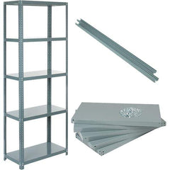 Value Collection - 36" Wide, 1-15/16 High, Open Shelving Accessory/Component - 14 Gauge Steel, Powder Coat Finish, Use with High Capacity Storage Racks - Industrial Tool & Supply