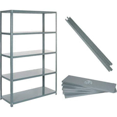 Value Collection - 60" Wide, 1-15/16 High, Open Shelving Accessory/Component - 14 Gauge Steel, Powder Coat Finish, Use with High Capacity Storage Racks - Industrial Tool & Supply