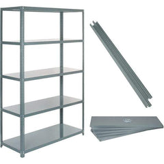 Value Collection - 60" Wide, 1-15/16 High, Open Shelving Accessory/Component - 14 Gauge Steel, Powder Coat Finish, Use with High Capacity Storage Racks - Industrial Tool & Supply