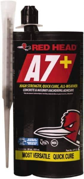 Red Head - 28 fl oz Epoxy Anchoring Adhesive - 5 min Working Time, Includes Mixing Nozzle - Industrial Tool & Supply