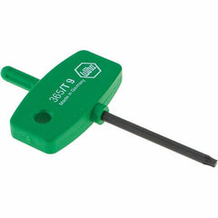 Wiha - T9 Torx Key - Wing Handle, 40mm Length Under Head, 2.9" OAL - Industrial Tool & Supply