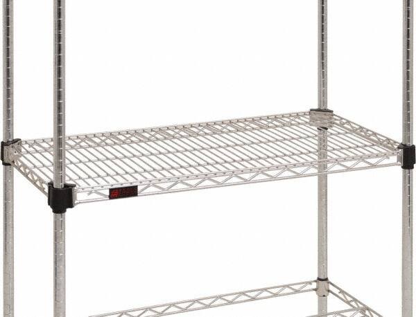 Eagle MHC - 30" Wide, 1-1/8 High, Open Shelving Accessory/Component - Steel Chrome Plated, Chrome Finish, 24" Deep, Use with Eagle MHC Shelving - Industrial Tool & Supply