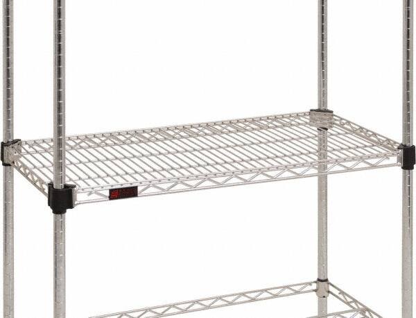 Eagle MHC - 60" Wide, 1-1/8 High, Open Shelving Accessory/Component - Zinc, Zinc Finish, 21" Deep, Use with Eagle MHC Shelving - Industrial Tool & Supply