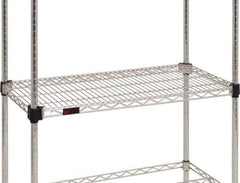 Eagle MHC - 60" Wide, 1-1/8 High, Open Shelving Accessory/Component - Steel Chrome Plated, Chrome Finish, 21" Deep, Use with Eagle MHC Shelving - Industrial Tool & Supply