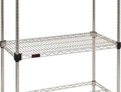 Eagle MHC - 48" Wide, 1-1/8 High, Open Shelving Accessory/Component - Steel Chrome Plated, Chrome Finish, 21" Deep, Use with Eagle MHC Shelving - Industrial Tool & Supply