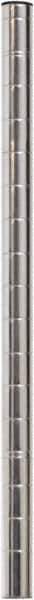 Eagle MHC - 1" Wide, 18 High, Open Shelving Accessory/Component - Stainless Steel, Stainless Steel Finish, 1" Deep, Use with Eagle MHC Shelving - Industrial Tool & Supply