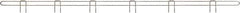 Eagle MHC - 72" Wide, 1 High, Open Shelving Accessory/Component - Steel Chrome Plated, Chrome Finish, 1/4" Deep, Use with Eagle MHC Shelving - Industrial Tool & Supply
