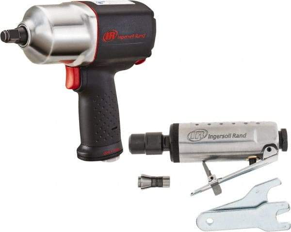 Ingersoll-Rand - 1/2" Drive, 11,000 RPM, 780 Ft/Lb Torque Impact Wrench - Pistol Grip Handle, 1,250 IPM, 5.8 CFM, 90 psi, 1/4" NPTF Inlet - Industrial Tool & Supply