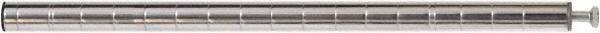 Eagle MHC - 1" Wide, 18 High, Open Shelving Accessory/Component - Steel Chrome Plated, Chrome Finish, Use with Eagle MHC Shelving - Industrial Tool & Supply