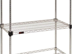 Eagle MHC - 60" Wide, 14 High, Open Shelving Accessory/Component - Steel Chrome Plated, Chrome Finish, Use with Eagle MHC Shelving - Industrial Tool & Supply