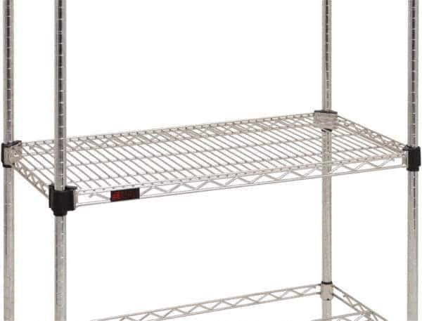 Eagle MHC - 24" Wide, 21 High, Open Shelving Accessory/Component - Steel Chrome Plated, Chrome Finish, Use with Eagle MHC Shelving - Industrial Tool & Supply