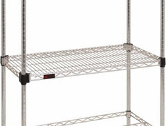 Eagle MHC - 60" Wide, 18 High, Open Shelving Accessory/Component - Steel Chrome Plated, Chrome Finish, Use with Eagle MHC Shelving - Industrial Tool & Supply