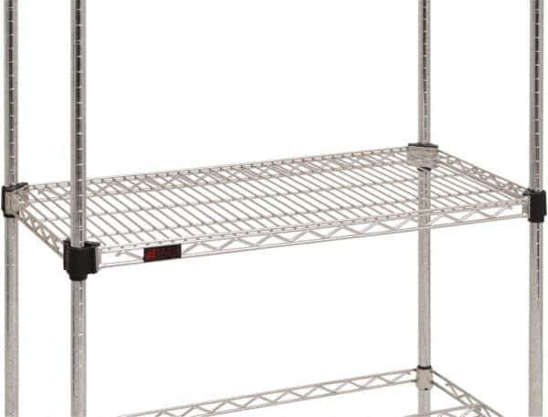 Eagle MHC - 54" Wide, 18 High, Open Shelving Accessory/Component - Steel Chrome Plated, Chrome Finish, Use with Eagle MHC Shelving - Industrial Tool & Supply