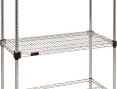 Eagle MHC - 54" Wide, 18 High, Open Shelving Accessory/Component - Steel Chrome Plated, Chrome Finish, Use with Eagle MHC Shelving - Industrial Tool & Supply