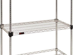 Eagle MHC - 48" Wide, 18 High, Open Shelving Accessory/Component - Zinc, Zinc Finish, Use with Eagle MHC Shelving - Industrial Tool & Supply