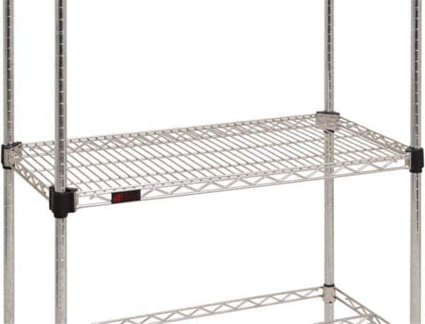 Eagle MHC - 42" Wide, 14 High, Open Shelving Accessory/Component - Stainless Steel, Stainless Steel Finish, Use with Eagle MHC Shelving - Industrial Tool & Supply