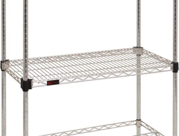 Eagle MHC - 24" Wide, 14 High, Open Shelving Accessory/Component - Stainless Steel, Stainless Steel Finish, Use with Eagle MHC Shelving - Industrial Tool & Supply