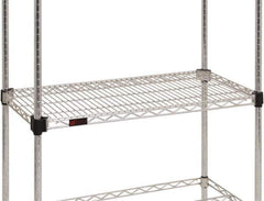 Eagle MHC - 24" Wide, 14 High, Open Shelving Accessory/Component - Stainless Steel, Stainless Steel Finish, Use with Eagle MHC Shelving - Industrial Tool & Supply