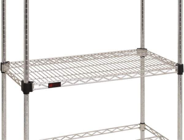 Eagle MHC - 54" Wide, 14 High, Open Shelving Accessory/Component - Steel Chrome Plated, Chrome Finish, Use with Eagle MHC Shelving - Industrial Tool & Supply